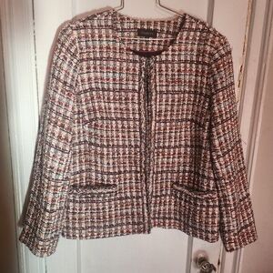 Talbots Multicolor Tweed Blazer